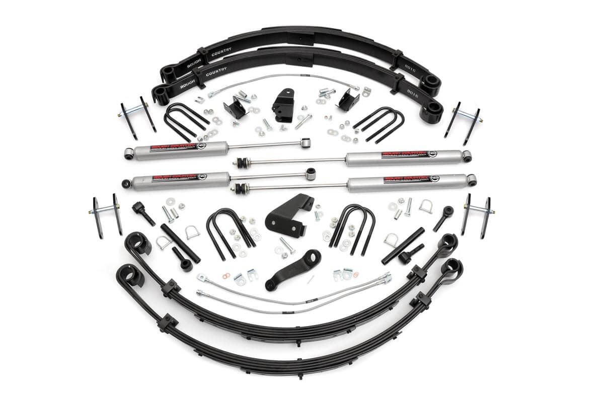 Rough Country 6" Suspension Lift Kit w/N3 Shocks for Wrangler YJ 87-96 622N2