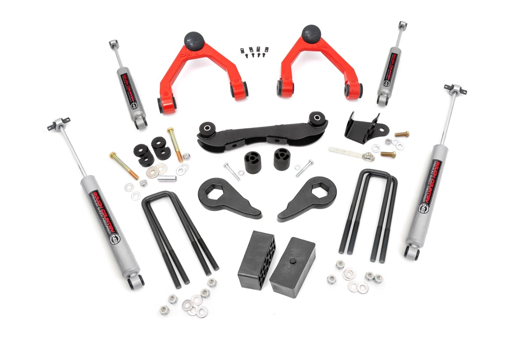 Rough Country 2-3" Lift Kit Rear Blocks Chevy/GMC C1500/K1500 Truck/SUV 88-99 16530RED