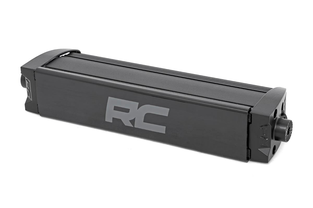 Rough Country Black Series LED Light Bar Amber DRL 8 Inch Single Row 70718BLDRLA
