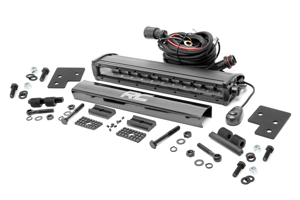 Rough Country Polaris 12-inch LED Bumper Kit Black Series 19-20 Ranger 93014