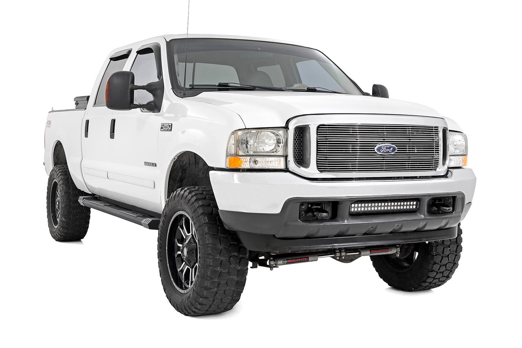 Rough Country HD2 Running Boards Super Crew Cab Ford F250/F350 99-16 SRB991691A
