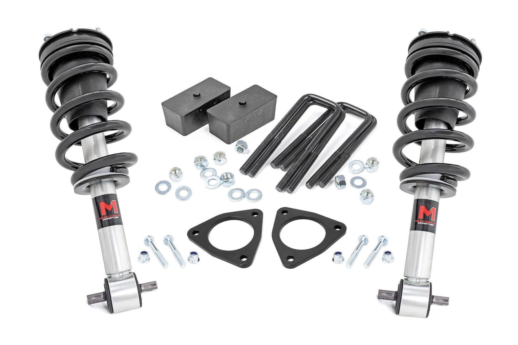 Rough Country 2.5" Lift Kit Alu/Cast Steel M1 Strut Chevy/GMC 1500 07-16 1340