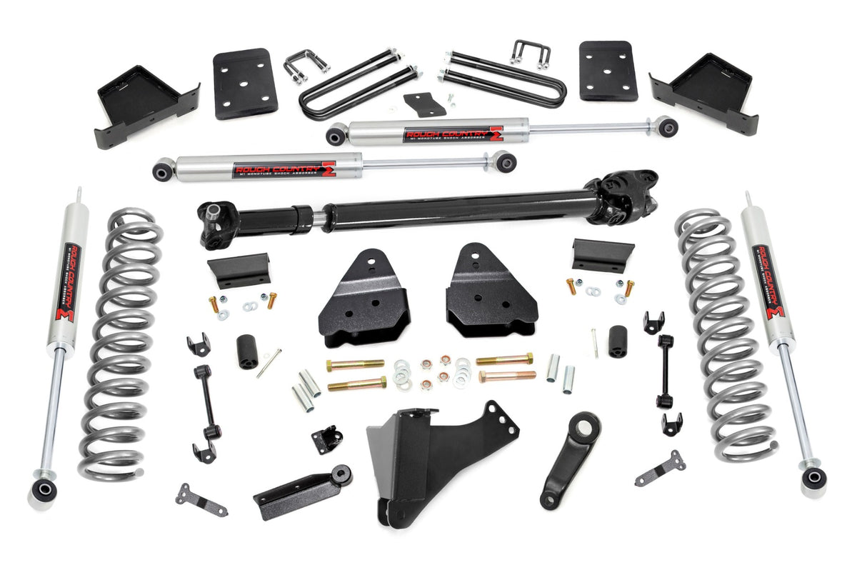 Rough Country 6" Lift Kit w/F DriveShaft for Ford F250/350 17-22 4wd Diesel 50321