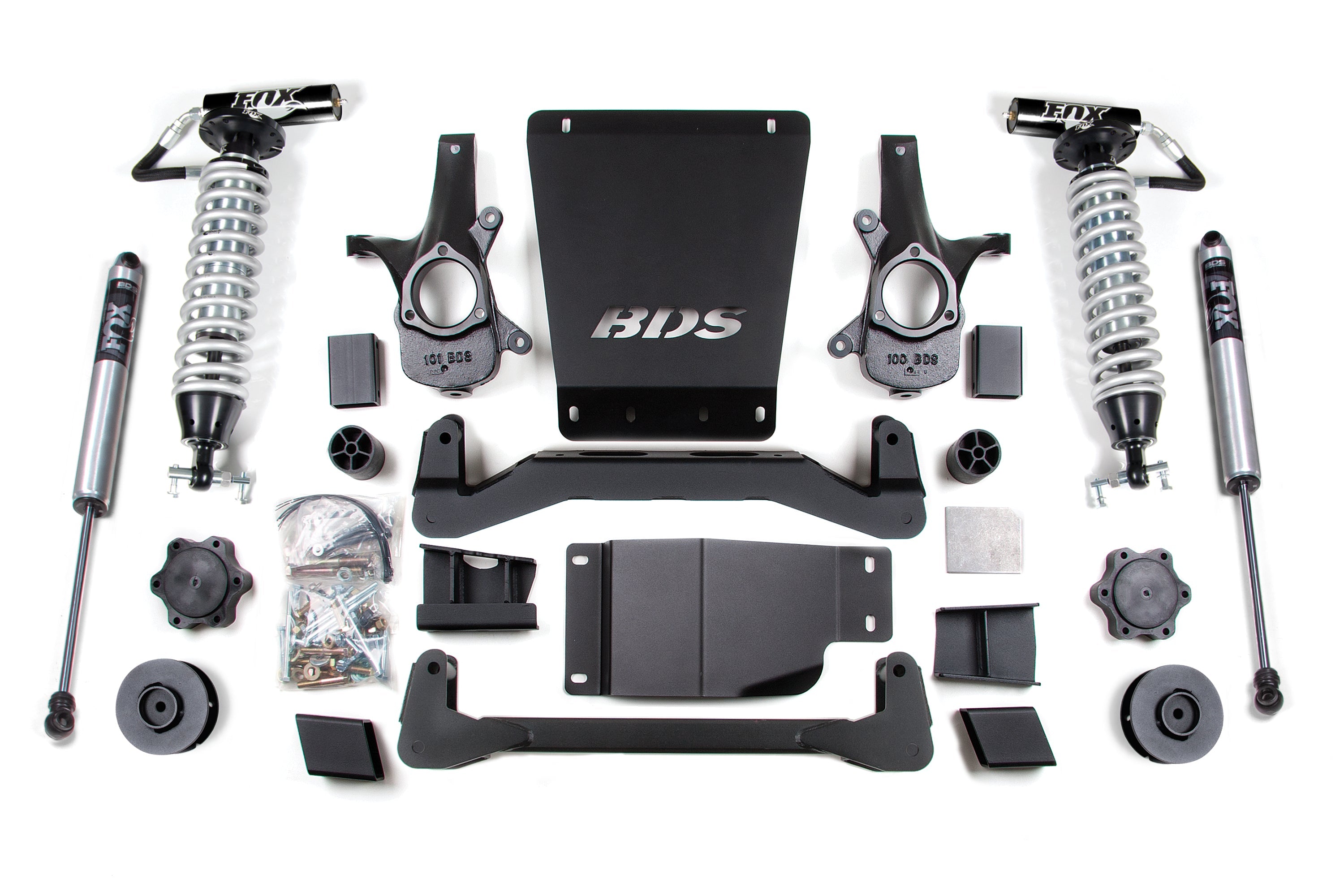 4 Inch Lift Kit | FOX 2.5 Coil-Over | Chevy/GMC Avalanche, Suburban, Tahoe, or Yukon 1500 (07-14) 4WD -1