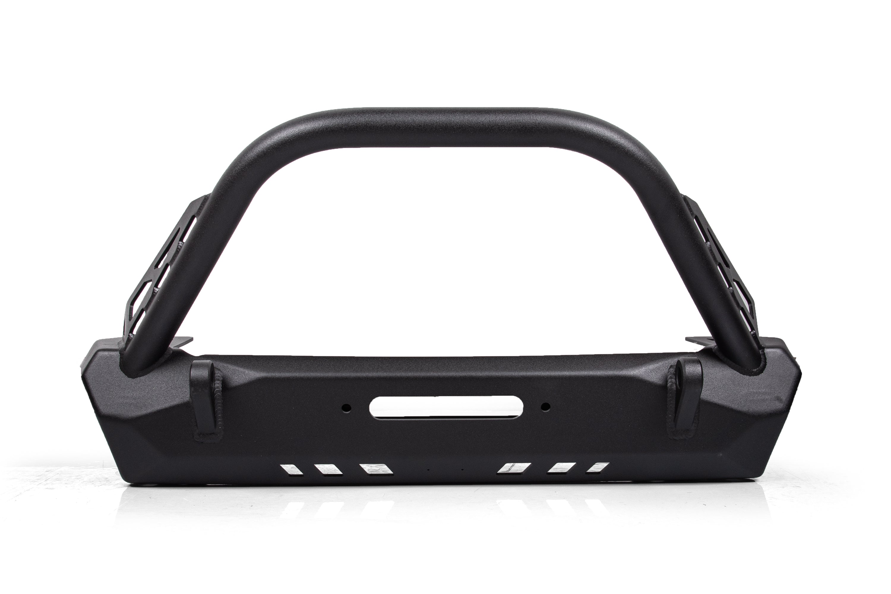 Pyro Stubby Front Bumper with Flat Top Stinger | Jeep Wrangler CJ/YJ/TJ -1