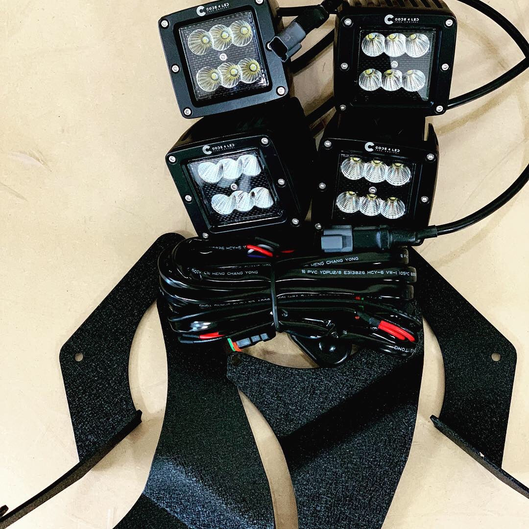 Code 4 LED Supply JL A Pillar Pod Light Kit (C4-JL4POD-PK)