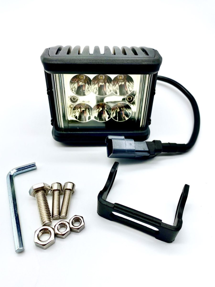 Code 4 LED 4 inch 60 watt Pod with side shooters (C4-W-0360S-SS)