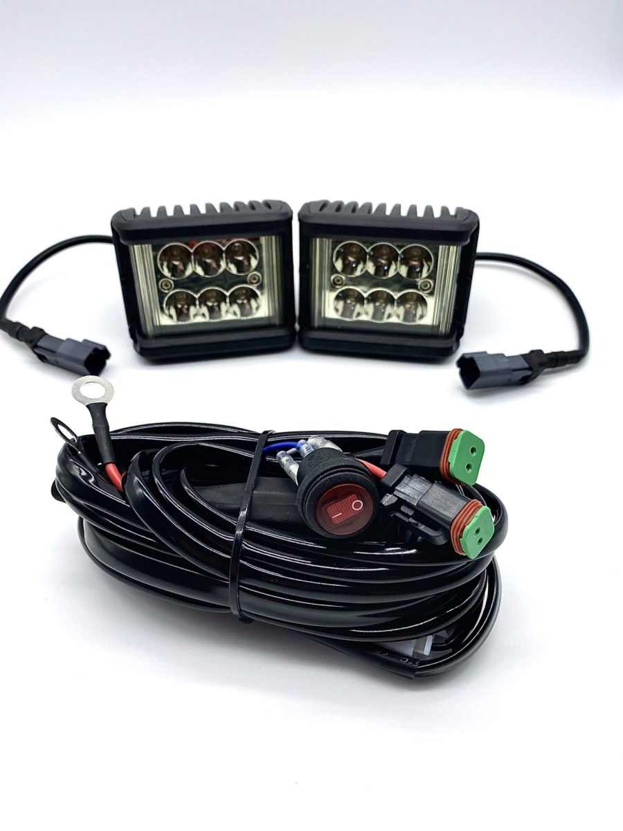 Code 4 LED 4 inch 60 watt Pod with side shooters (C4-W-0360S-SS)