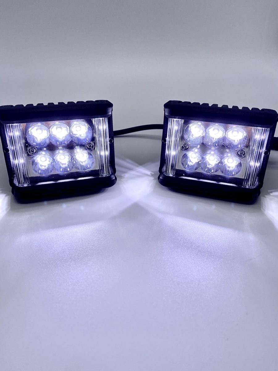 Code 4 LED 4 inch 60 watt Pod with side shooters (C4-W-0360S-SS)