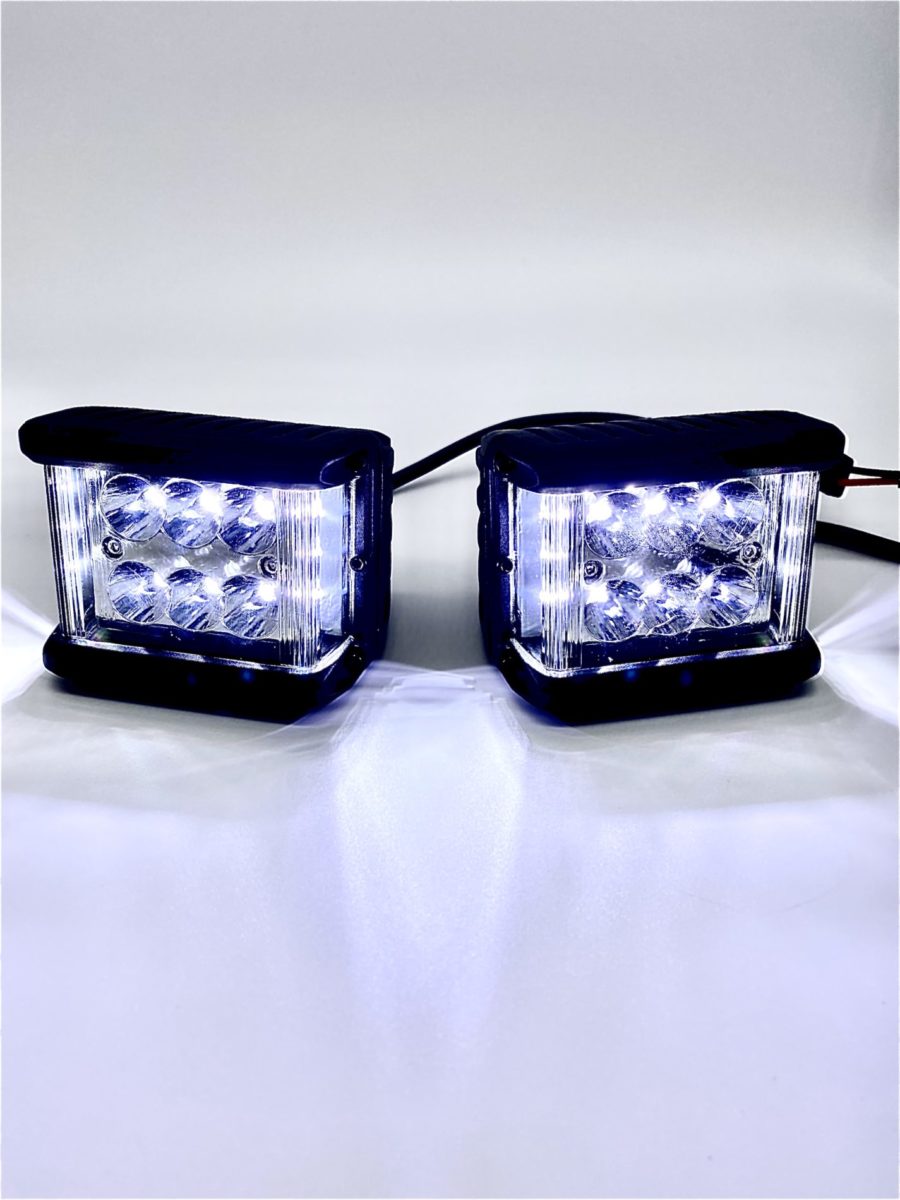 Code 4 LED 4 inch 60 watt Pod with side shooters (C4-W-0360S-SS)