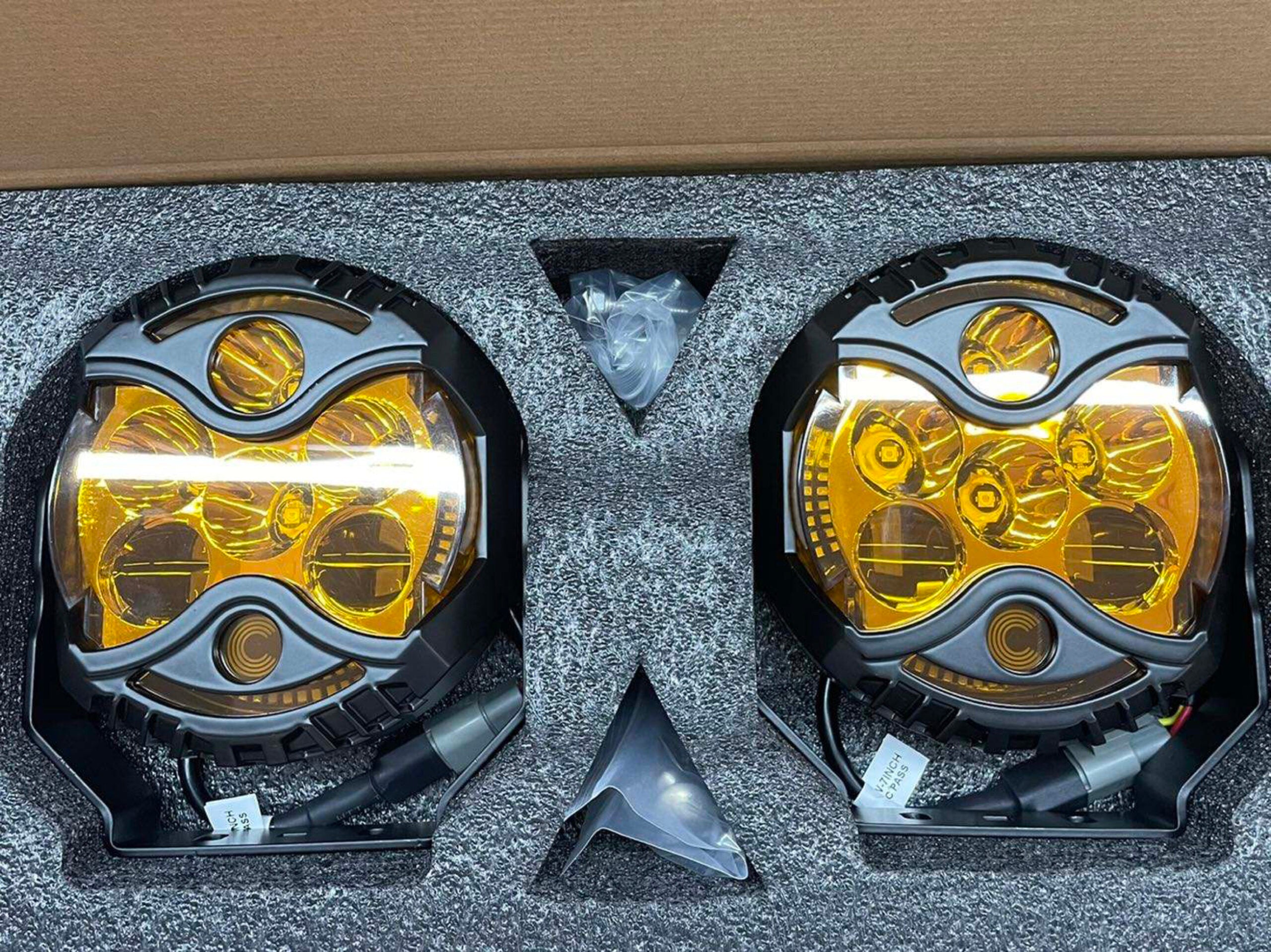 Code 4 LED Owl Light - 7 Inch Amber -1