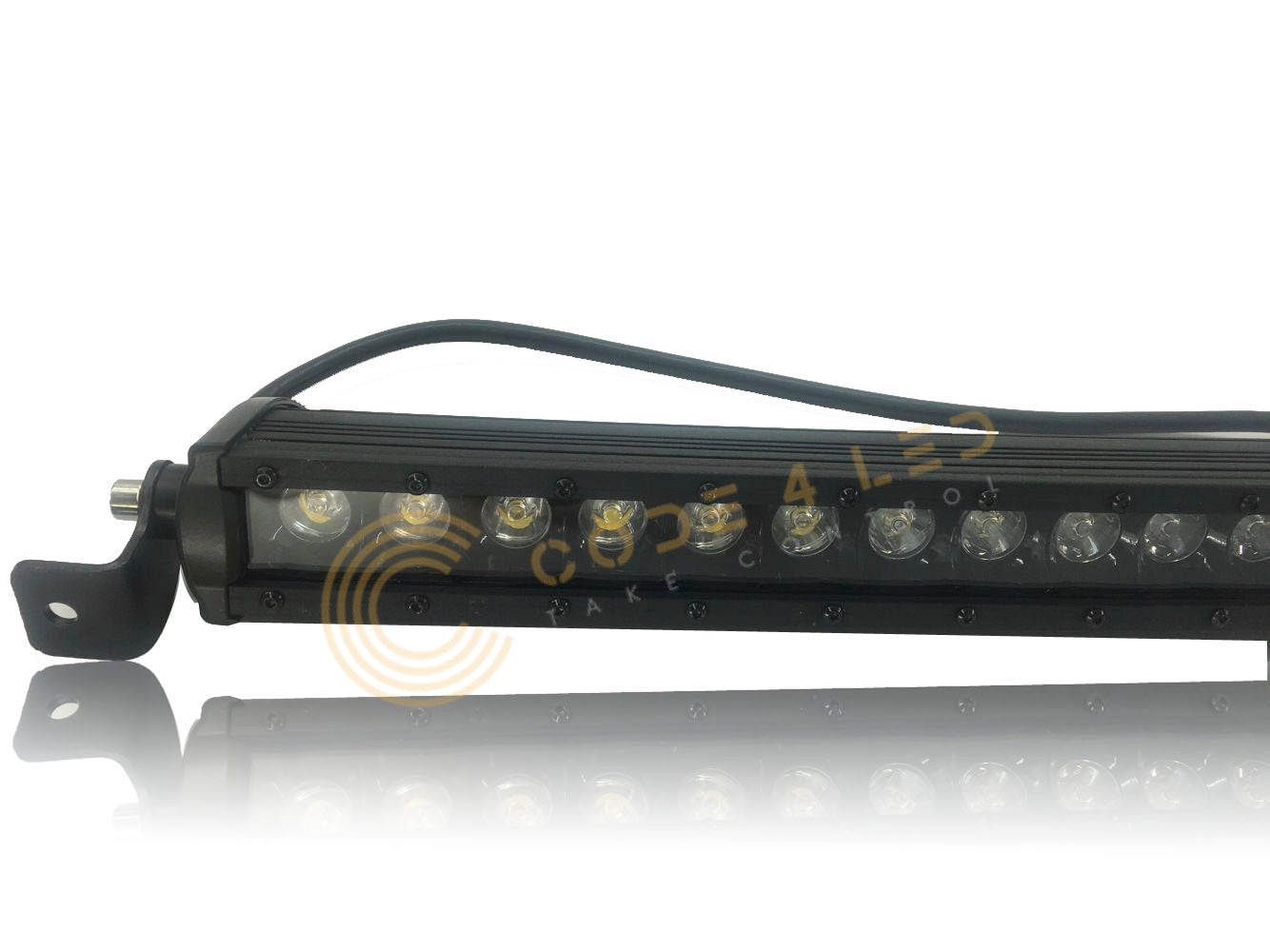 Code 4 LED Supply Single Row Stealth 42 inch 210 watt Curved Light Bar (C4-SST-42210-CRV)