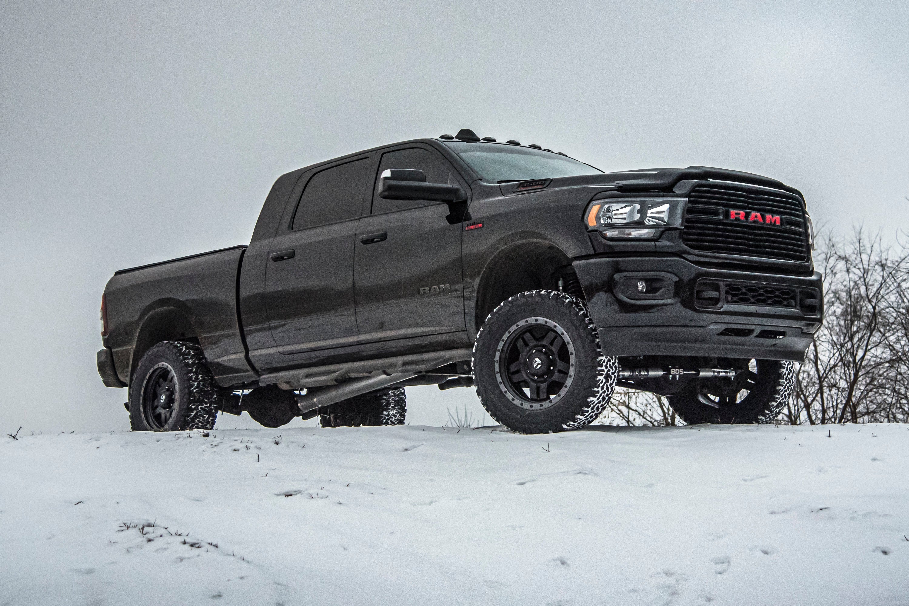 4 Inch Lift Kit w/ Radius Arm | 3 Inch Rear Block | Ram 3500 (19-24) 4WD | Diesel -4
