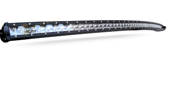 Code 4 LED Supply Clear Slim Dual Row Clear Curved Light bars - 52 inch 300 watt -1