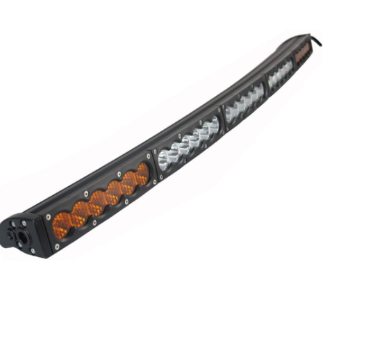 Code 4 LED Supply Amber and White Curved Light bars - 38 inch 180 watt -1