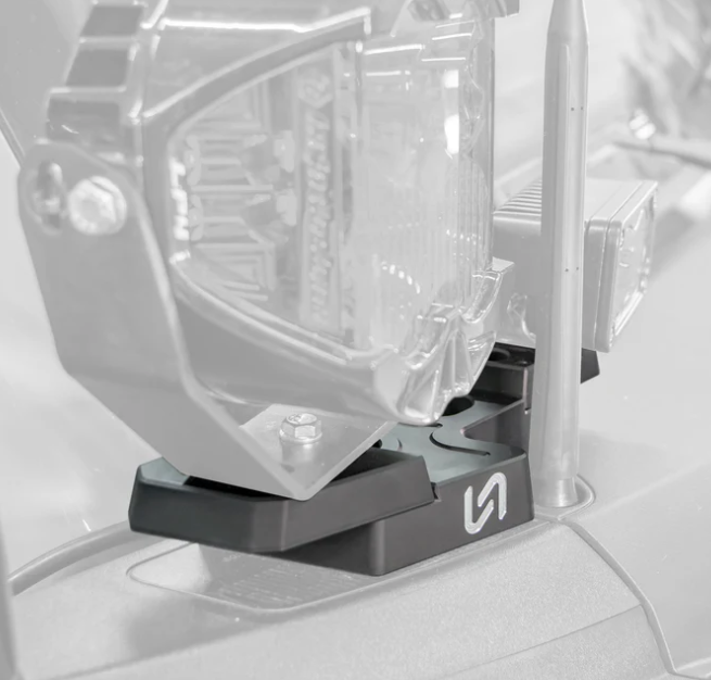 Turn Offroad Ford Bronco Billet Mirror Light Mount -3