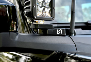 Turn Offroad Ford Bronco Billet Mirror Light Mount -4