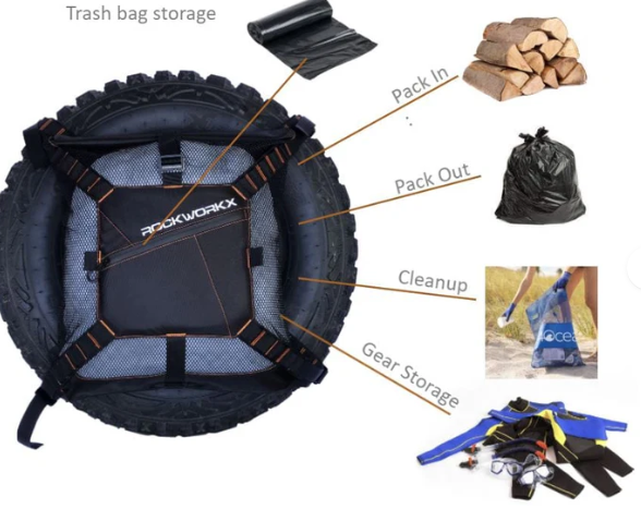 ROCKWORKZ Tire Harness and Mesh Bag Combo -8
