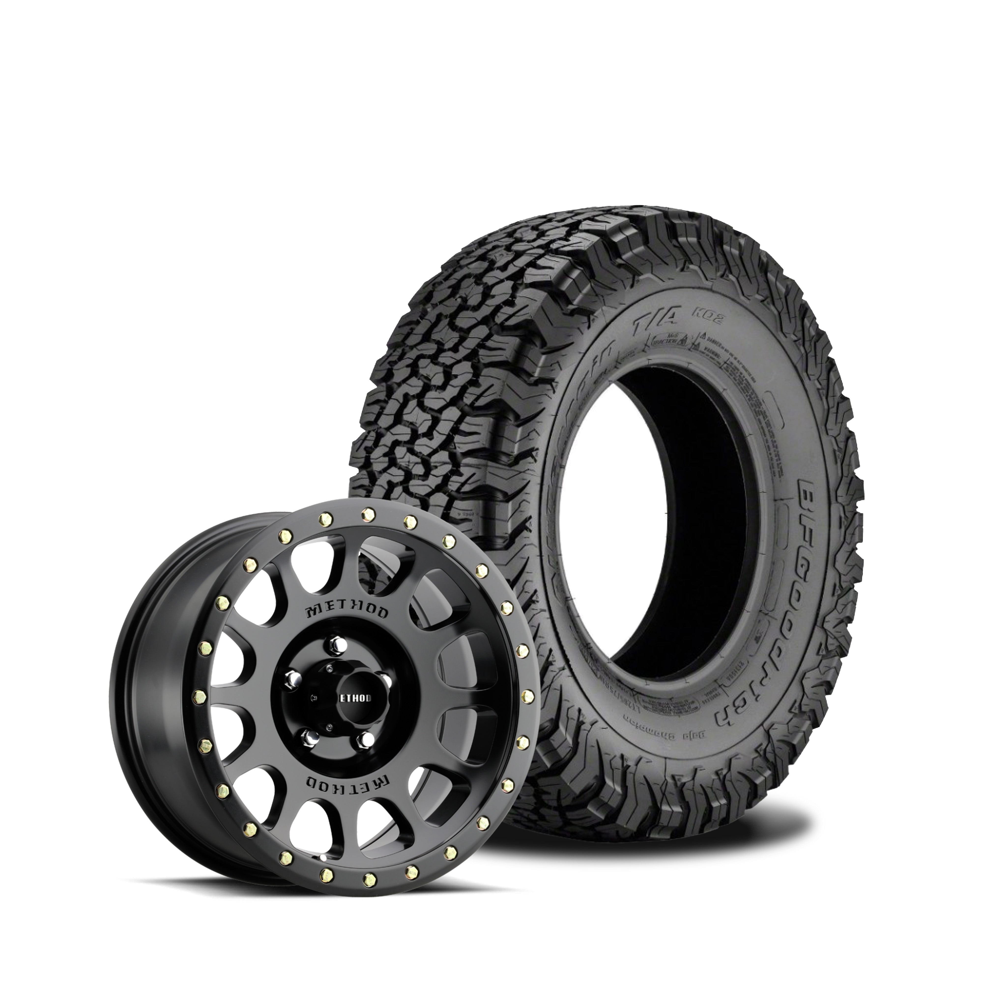 Method 305 17x8.5 Matte Black 5x5 | BFG 37x12.5 All Terrain KO2 | Mounted & Balanced -1