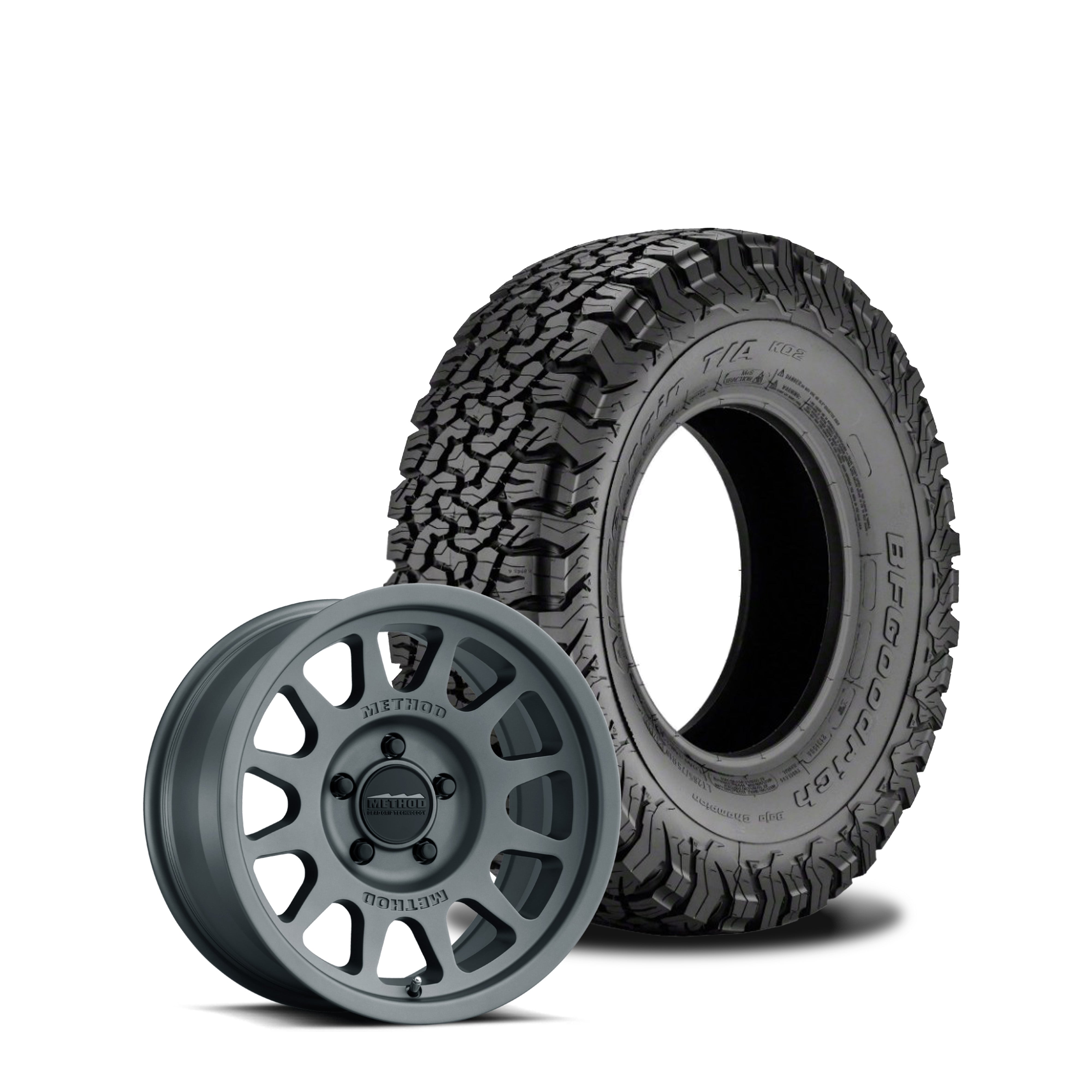 Method 703 17x8.5 Matte Black 5x5 | BFG 315/70R17 All Terrain KO2 | Mounted & Balanced -1