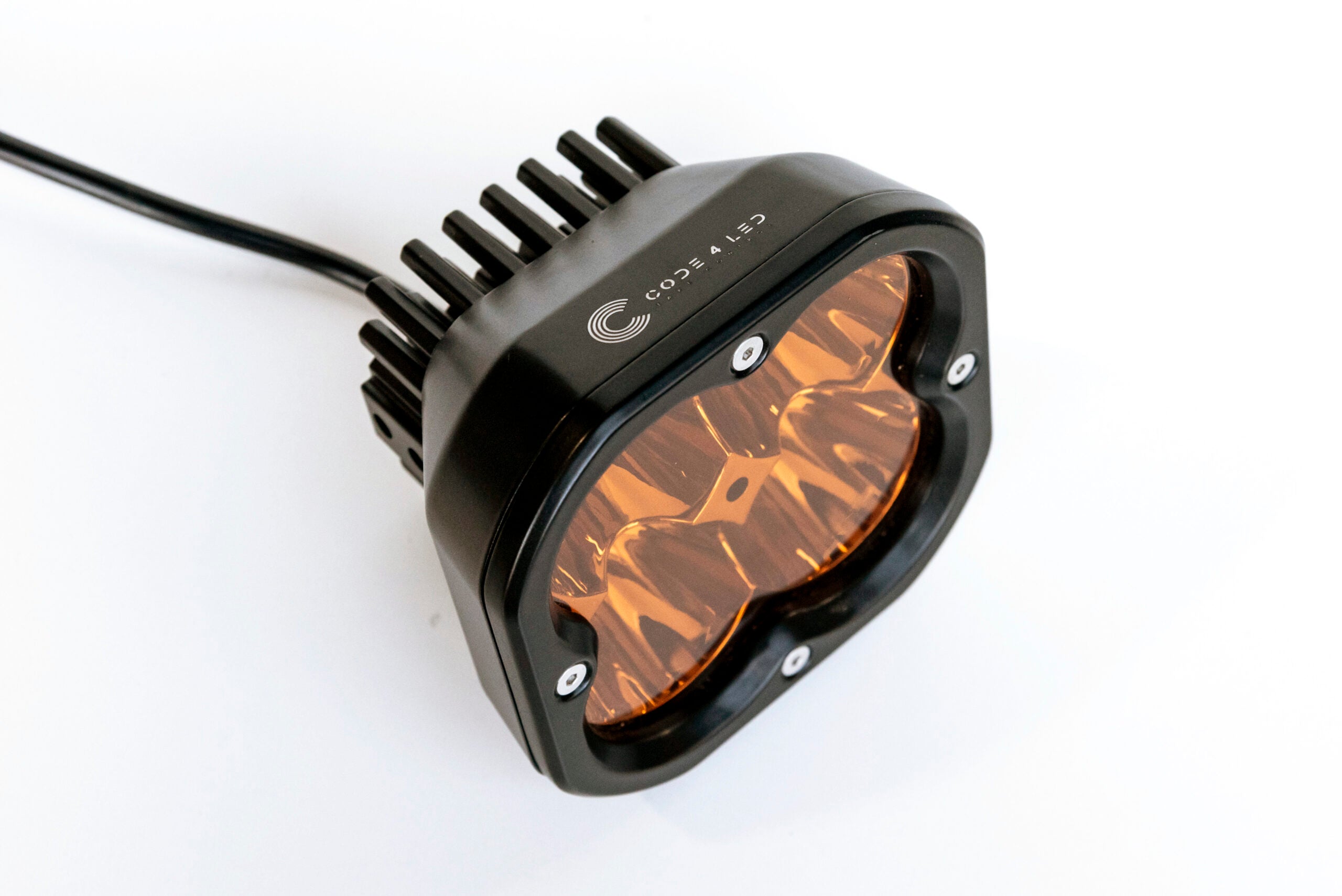 Code 4 LED 5 inch 80 watt Amber Pod light, Spot pattern (C4-W-0580-SA)