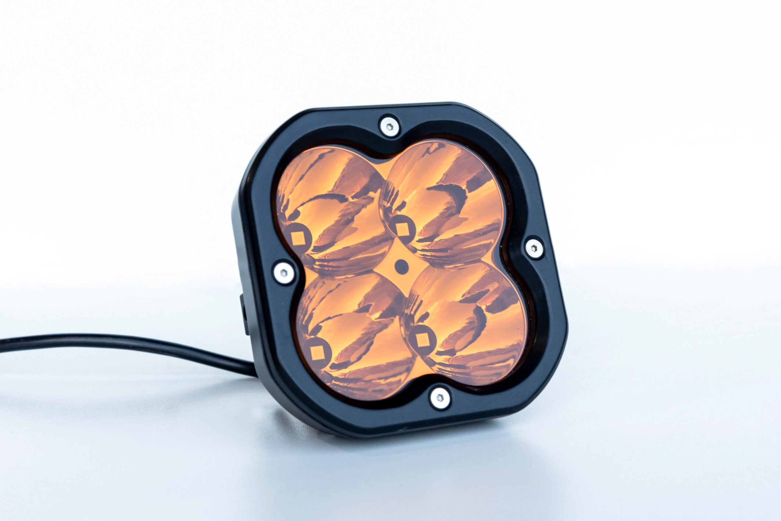 Code 4 LED 5 inch 80 watt Amber Pod light, Spot pattern (C4-W-0580-SA)