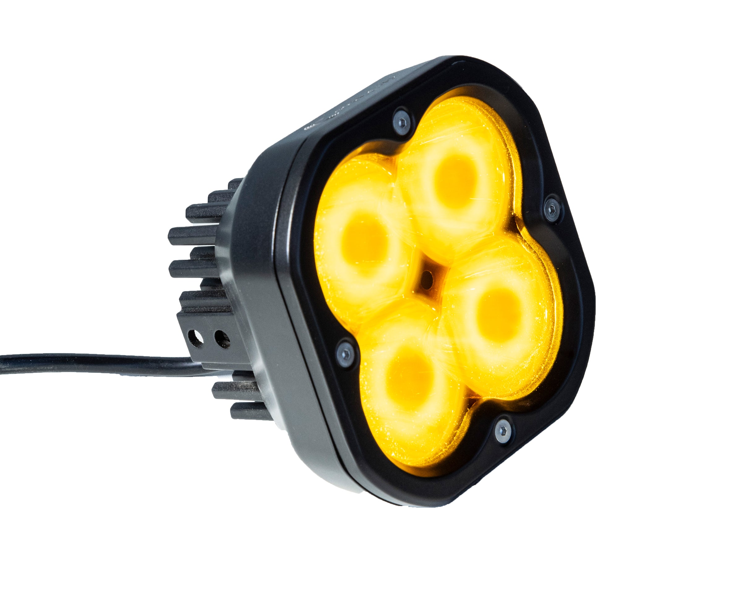 Code 4 LED 5 inch 80 watt Amber Pod light, Spot pattern (C4-W-0580-SA)