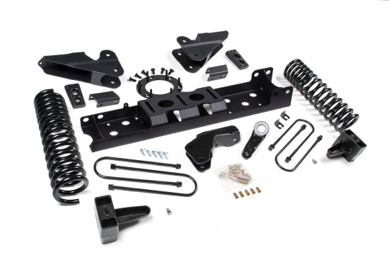 2019-2024 Ram 3500 6.5" Radius Arm Bracket - 5" Rear Block w/o overload - Diesel - 8-Bolt T-Case - FOX Shocks
