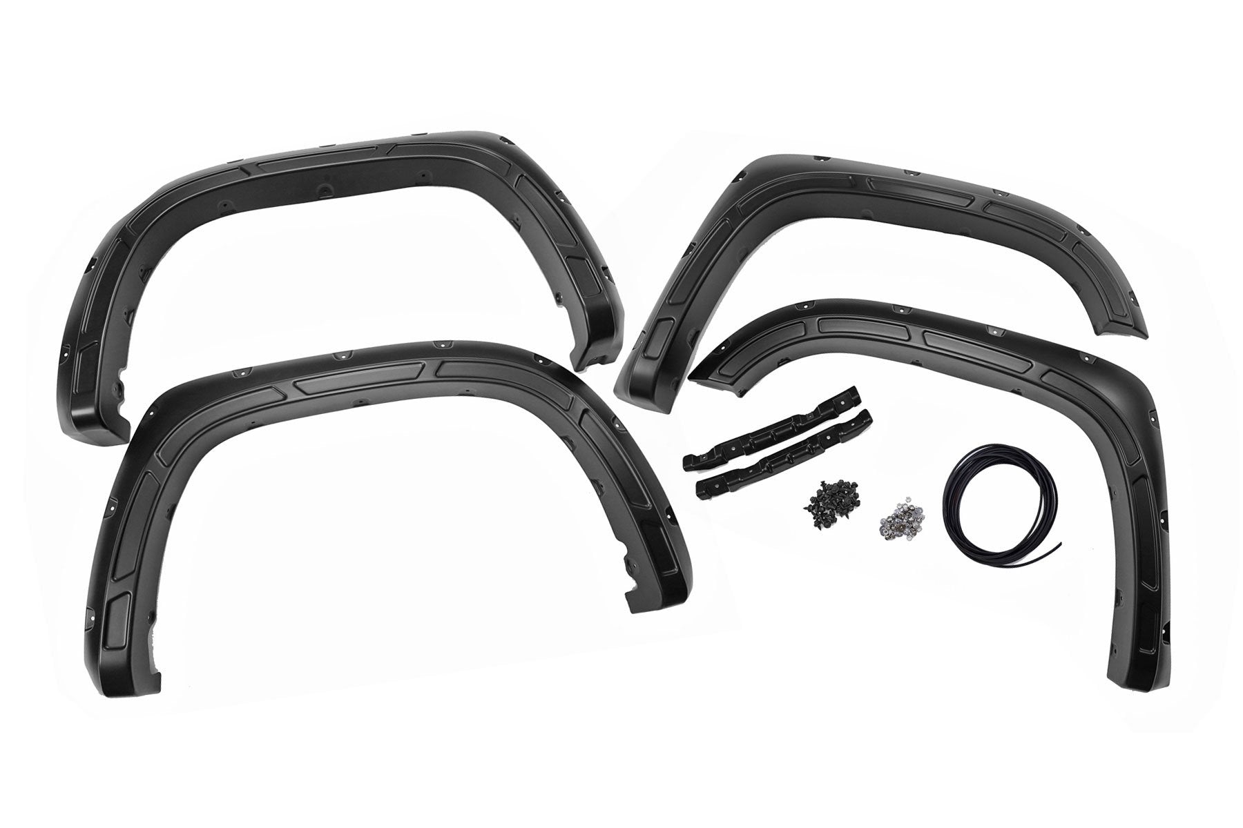 Rough Country Defender Fender Flares 4X4 Smoked Mesquite for Toyota Tundra 14-21 A-T11411-4X4