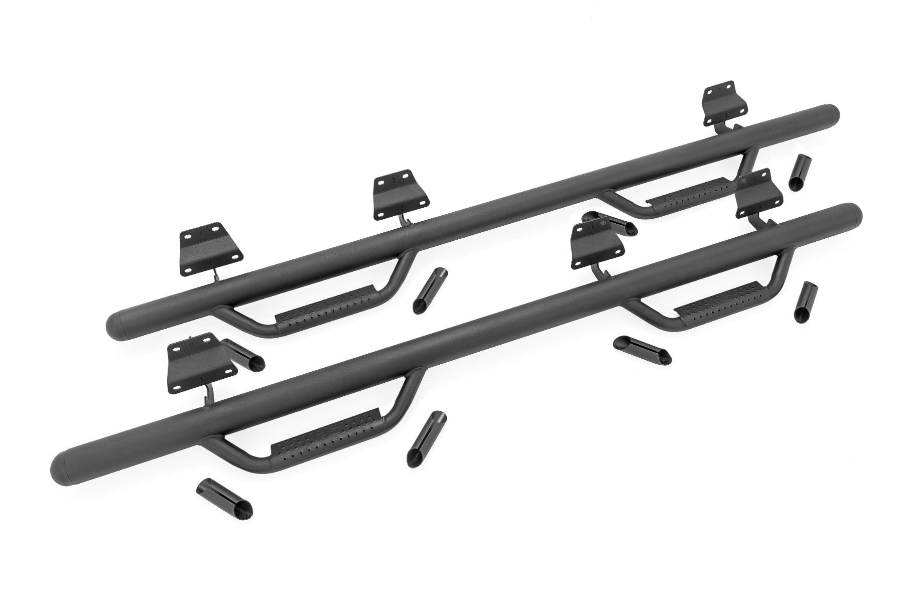 Rough Country Nerf Steps | Cab Length | Crew | for Ford F-150/Lightning/F-250/F-350/Raptor (15-26) RCF1596CCB