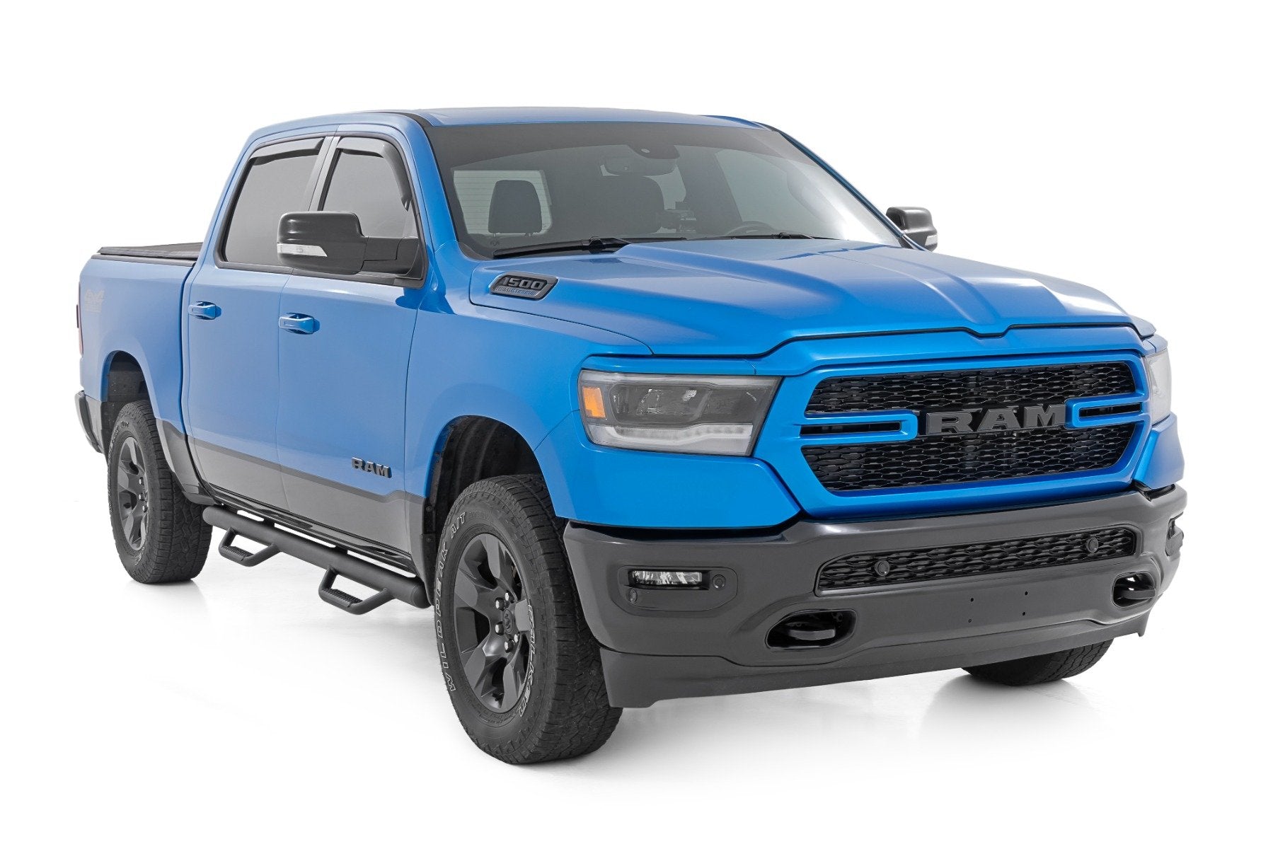 Rough Country Nerf Steps Cab Length Crew 5'7" Bed for Ram 1500 19-25/TRX 21-24 RCD1980CCB