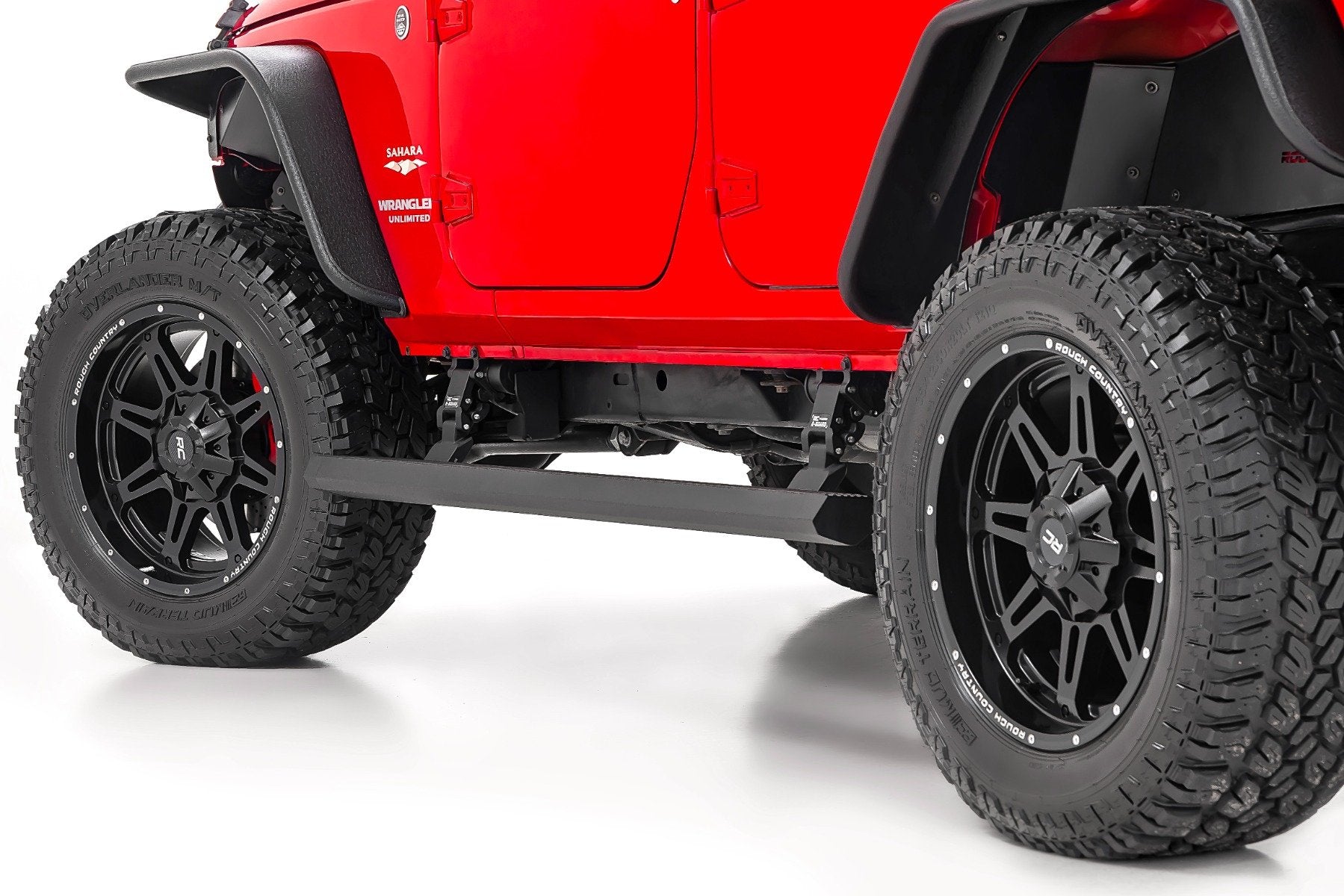 Rough Country Power Running Boards Dual Motor Jeep Wrangler JKU 4DR 07-18 PSR610330