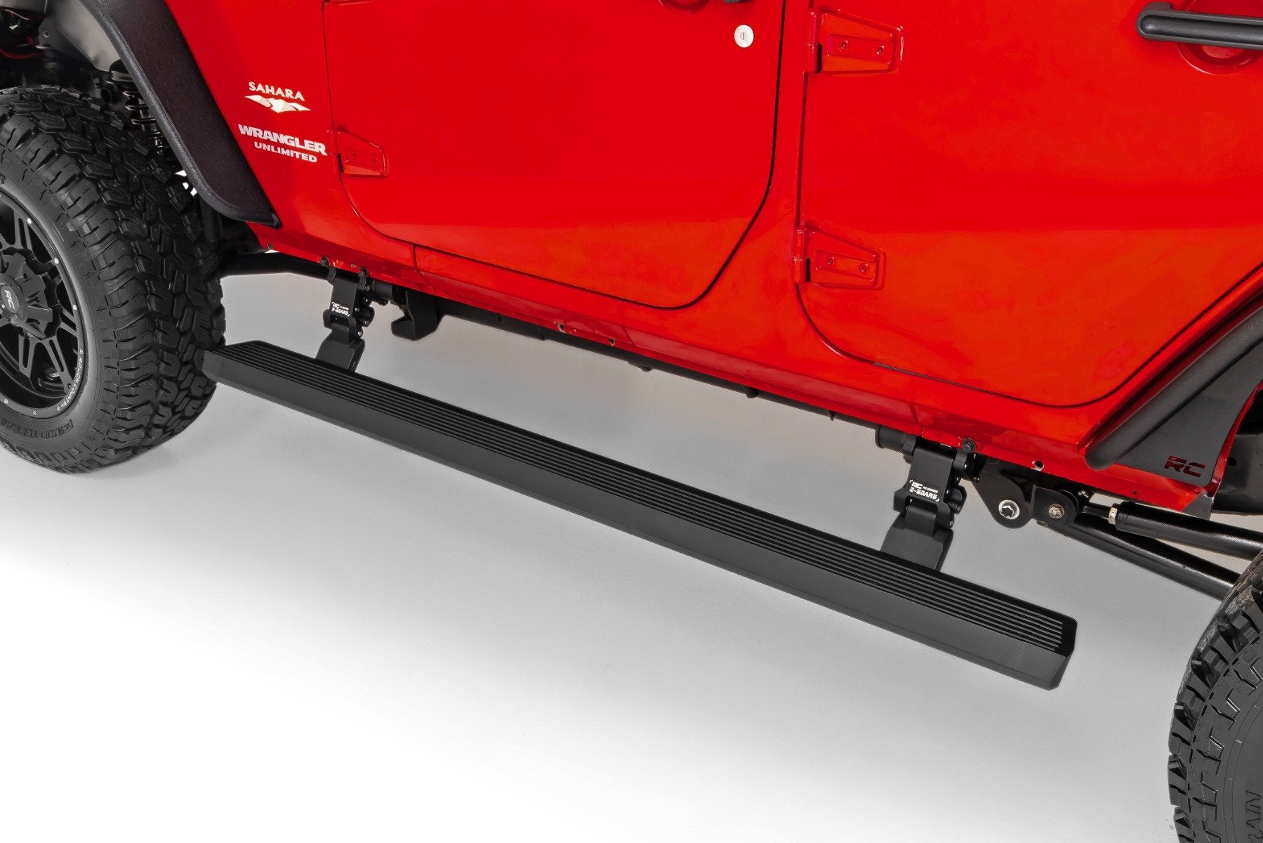 Rough Country Power Running Boards Dual Motor Jeep Wrangler JKU 4DR 07-18 PSR610330