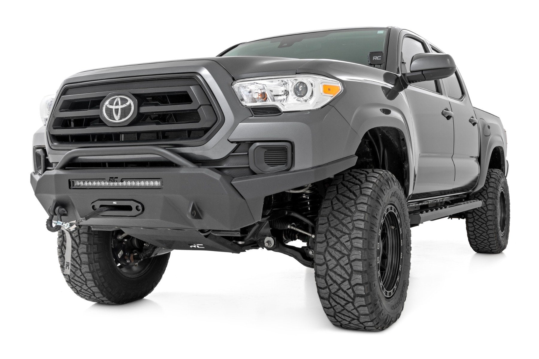 Rough Country BA2 Running Boards Side Steps Double Cab for Toyota Tacoma 05-23 41009A