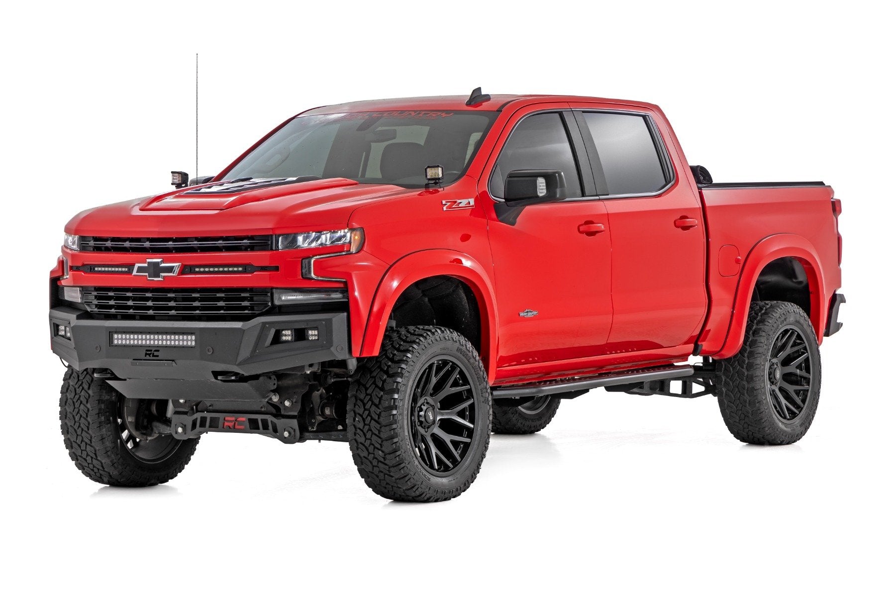 Rough Country OV2 Running Boards Side Step Crew Cab Chevy/GMC 1500/2500HD 19-24 14009