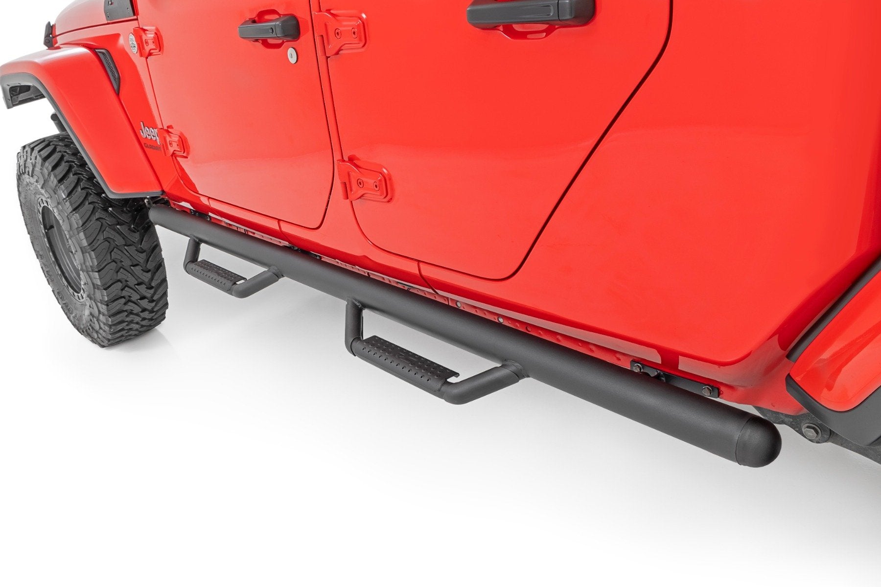 Rough Country Nerf Steps | Cab Length | Crew Cab | for Jeep Gladiator JT 20-24 RCJ1980TB