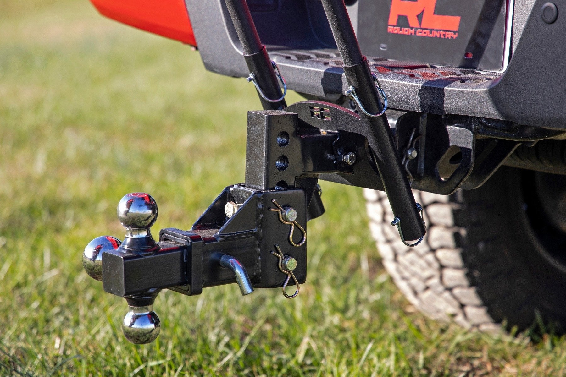 Rough Country American Patriot Universal 2" Hitch Dual Flag Pole Holder 117500