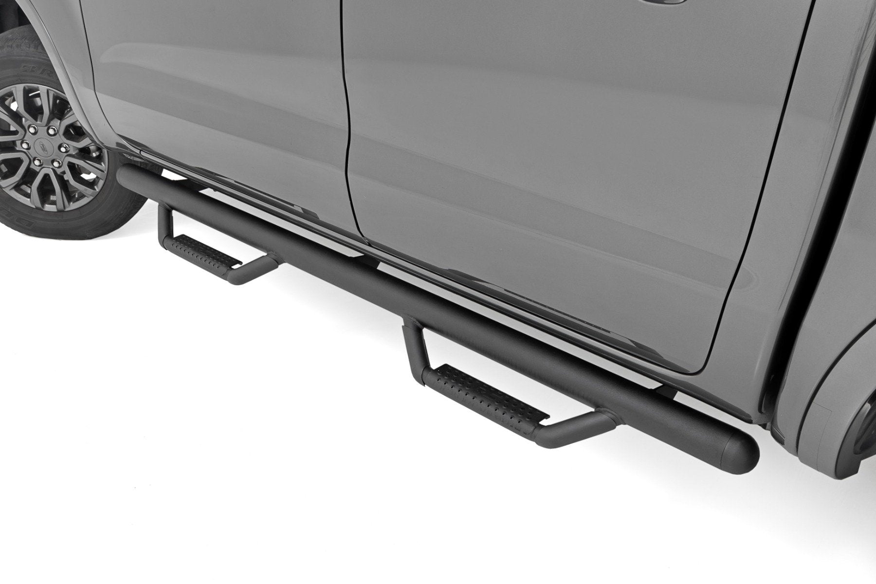 Rough Country Nerf Steps | Cab Length | Crew Cab | for Ford Ranger 2WD/4WD (2019-2025) RCF1981CCB