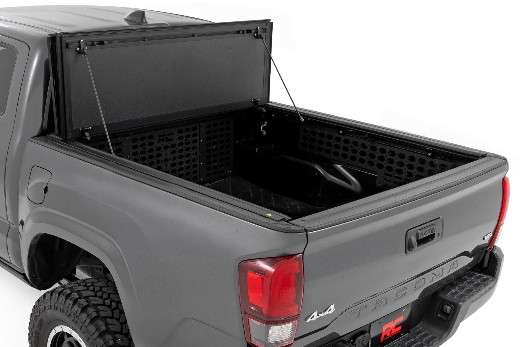 Rough Country Hard Tri-Fold Flip Up Bed Cover | 6' Bed | for Toyota Tacoma 05-15 49415600