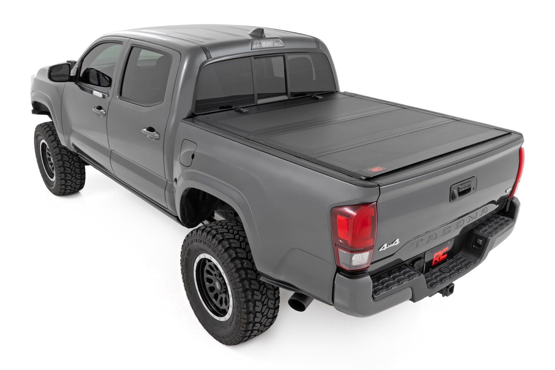 Rough Country Hard Tri-Fold Flip Up Bed Cover | 6' Bed | for Toyota Tacoma 05-15 49415600