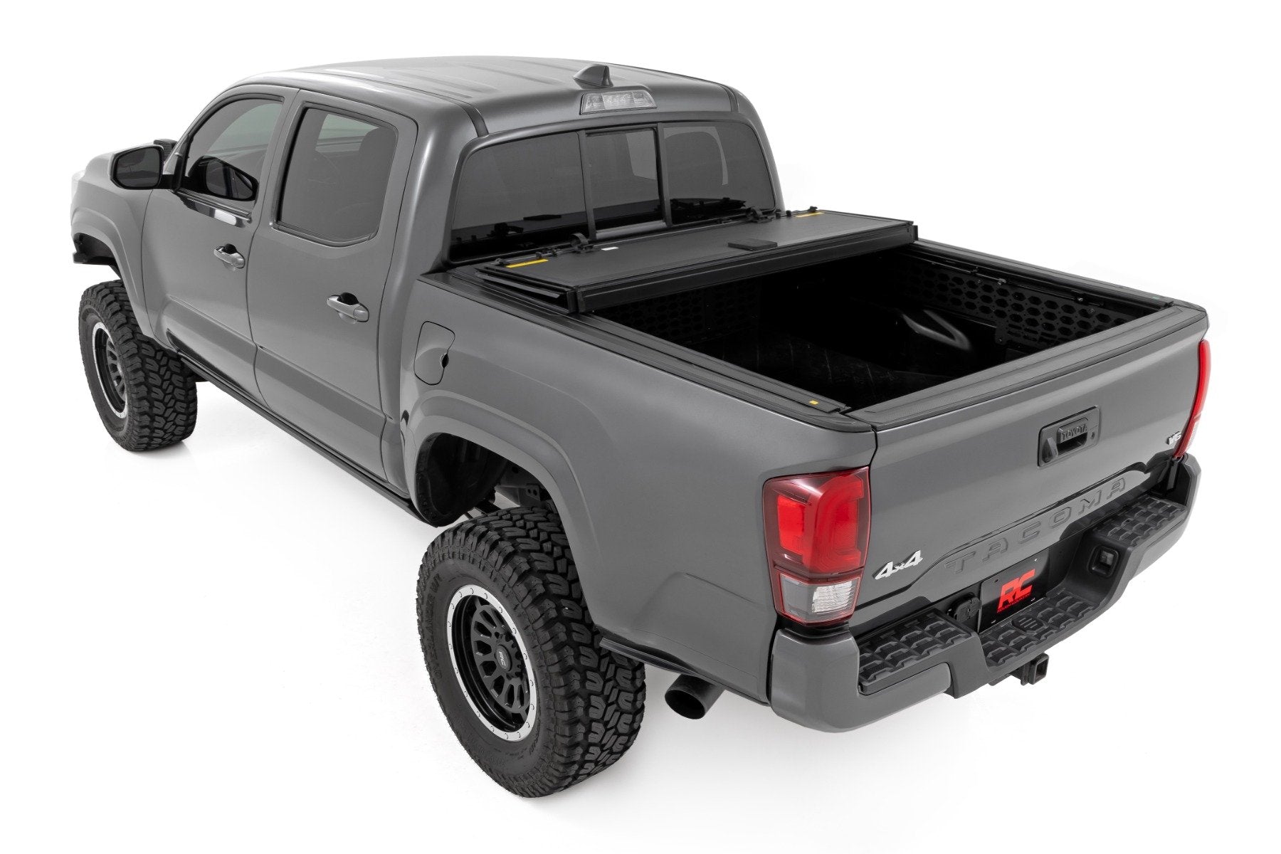Rough Country Hard Tri-Fold Flip Up Bed Cover | 6' Bed | for Toyota Tacoma 05-15 -5