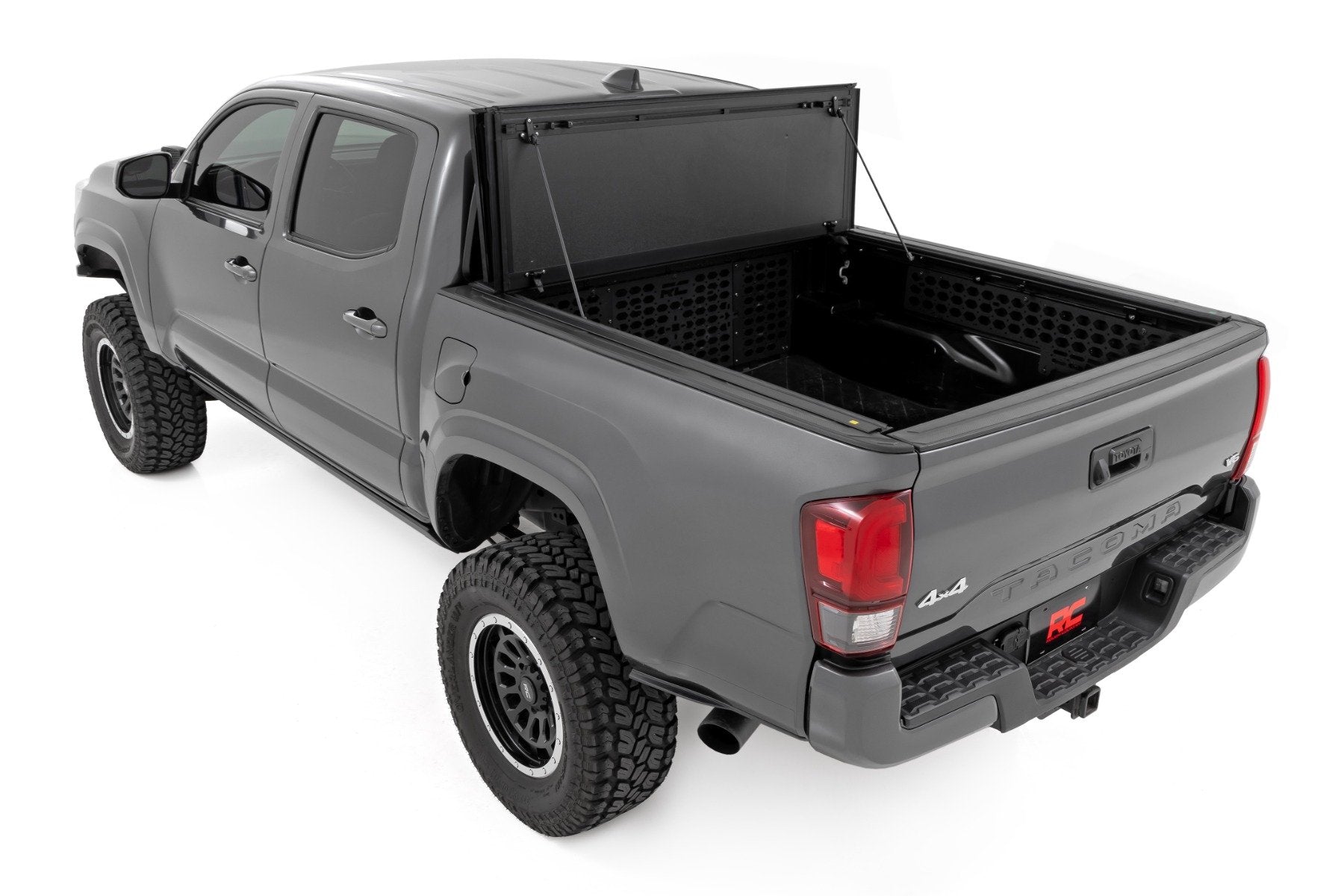 Rough Country Hard Tri-Fold Flip Up Bed Cover | 6' Bed | for Toyota Tacoma 05-15 49415600