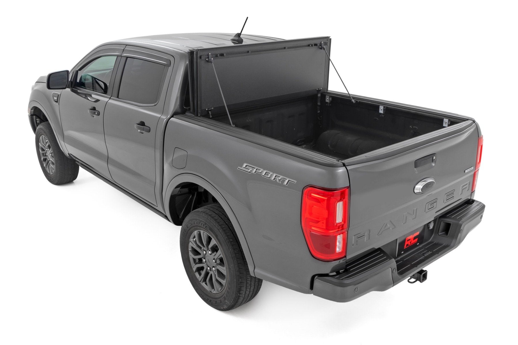Rough Country Hard Tri-Fold Flip Up Bed Cover 5' Bed Ford Ranger 19-23 49220500