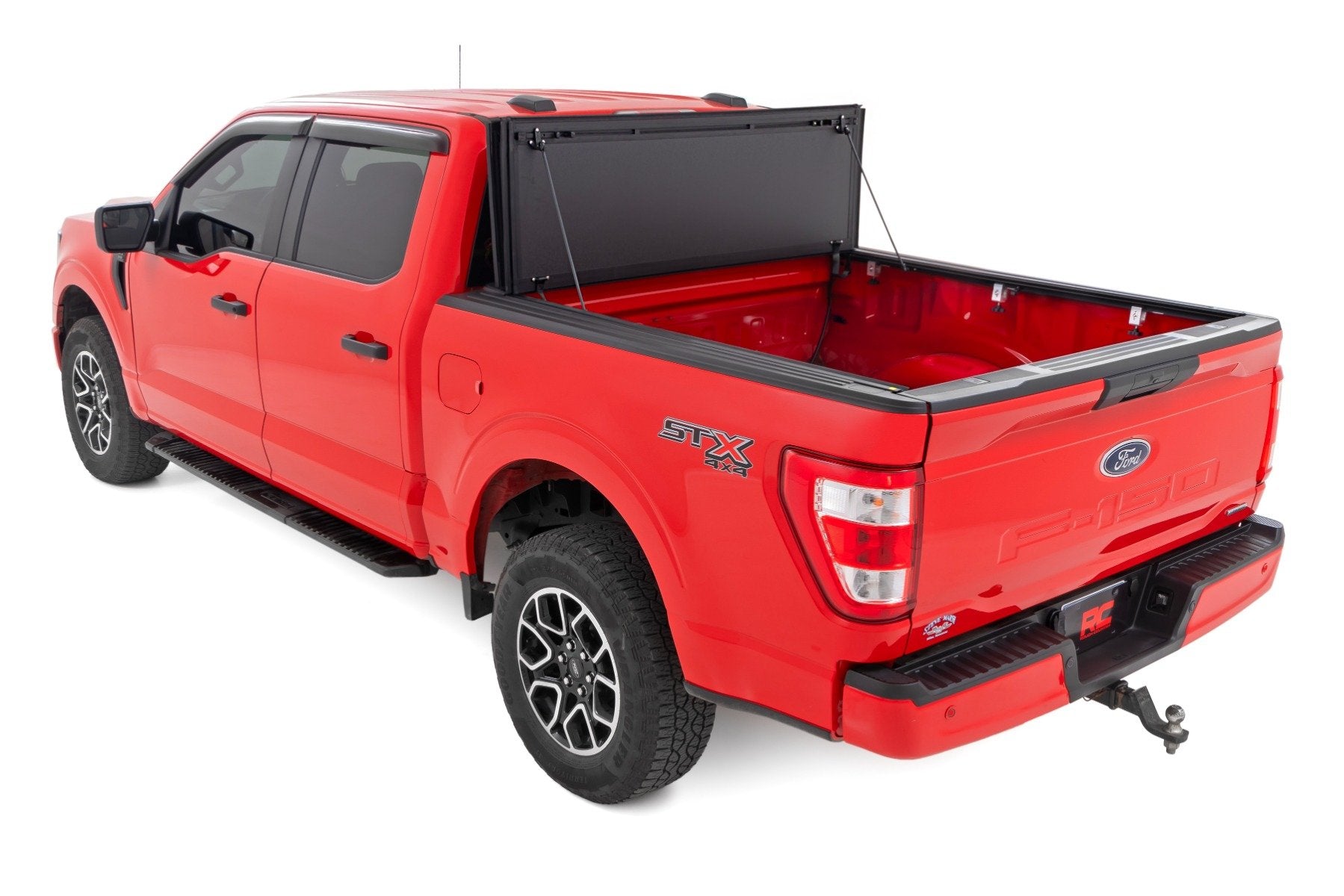 Rough Country Hard Tri-Fold Flip Up Bed Cover 5'7" Ford F-150 15-20 49220550