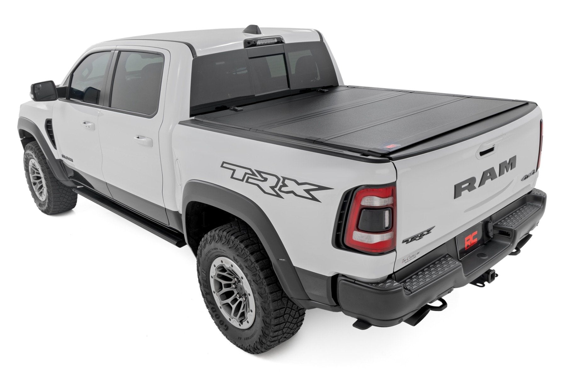 Rough Country Hard Tri-Fold Flip Up Bed Cover 6'4" Ram 1500 19-23 TRX 21-23 49320650