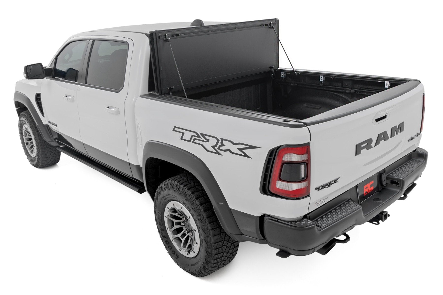 Rough Country Hard Tri-Fold Flip Up Bed Cover 6'4" Ram 1500 19-23 TRX 21-23 49320650
