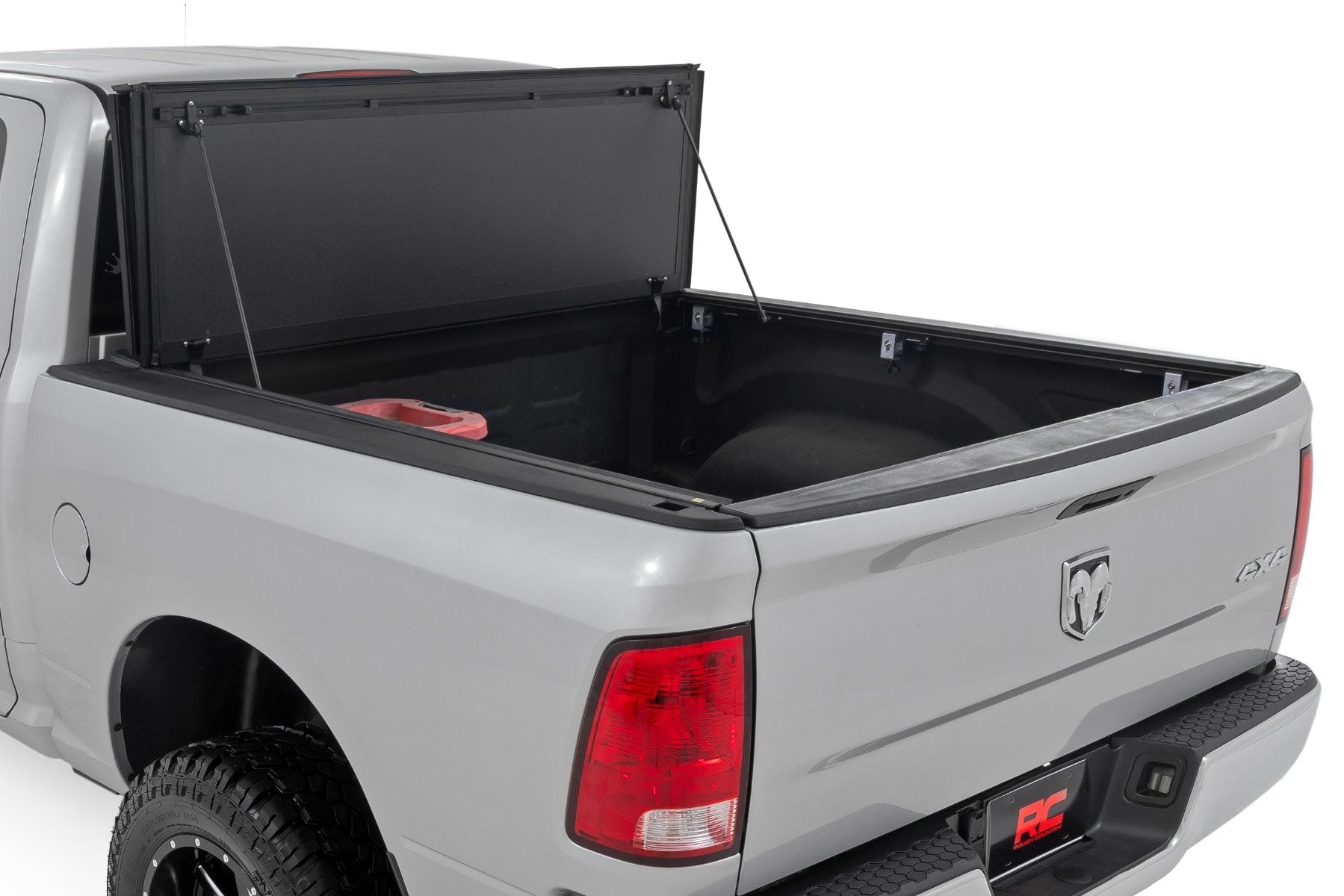 Rough Country Hard Tri-Fold Flip Up Bed Cover 5'7" Ram 1500 09-18 49319550