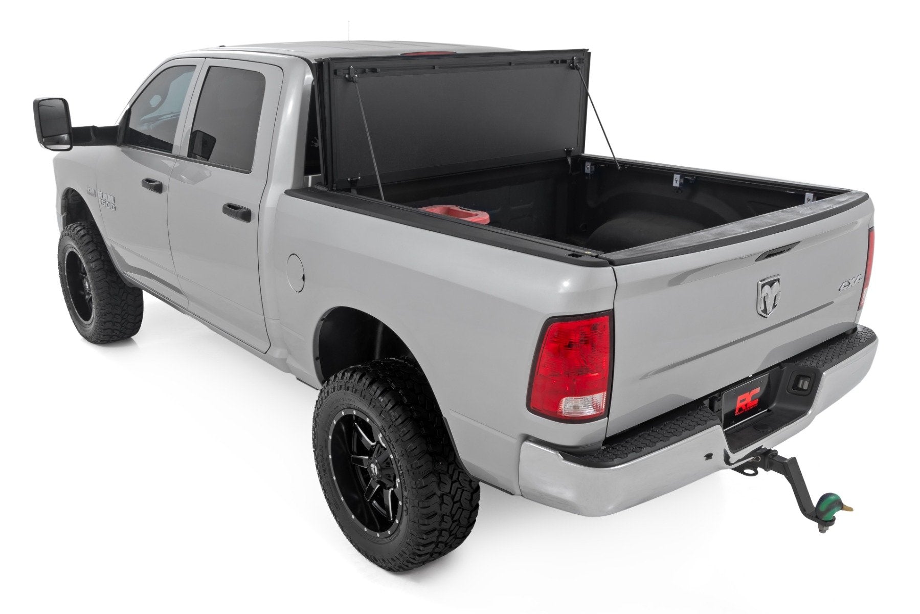 Rough Country Hard Tri-Fold Flip Up Bed Cover 5'7" Ram 1500 09-18 49319550