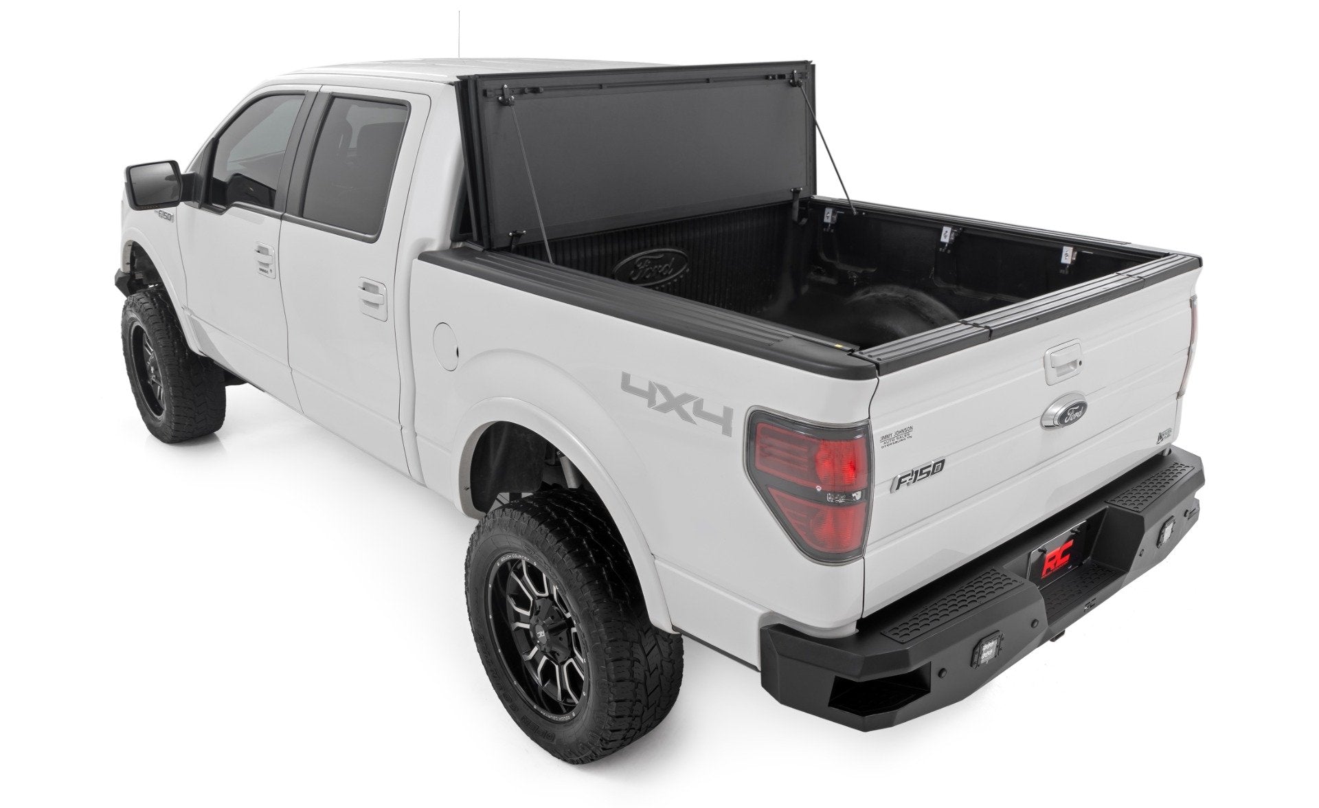 Rough Country Hard Tri-Fold Flip Up Bed Cover 5'7" Bed Ford F-150 04-14 49214550