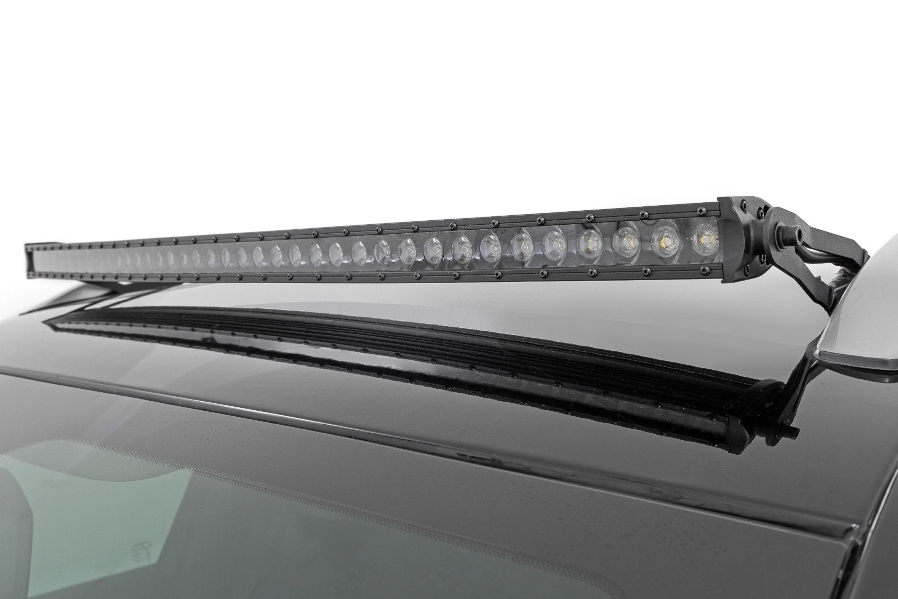Rough Country LED Light Kit Roof Mount 40" Black Single Row Jeep KL 14-22 70086